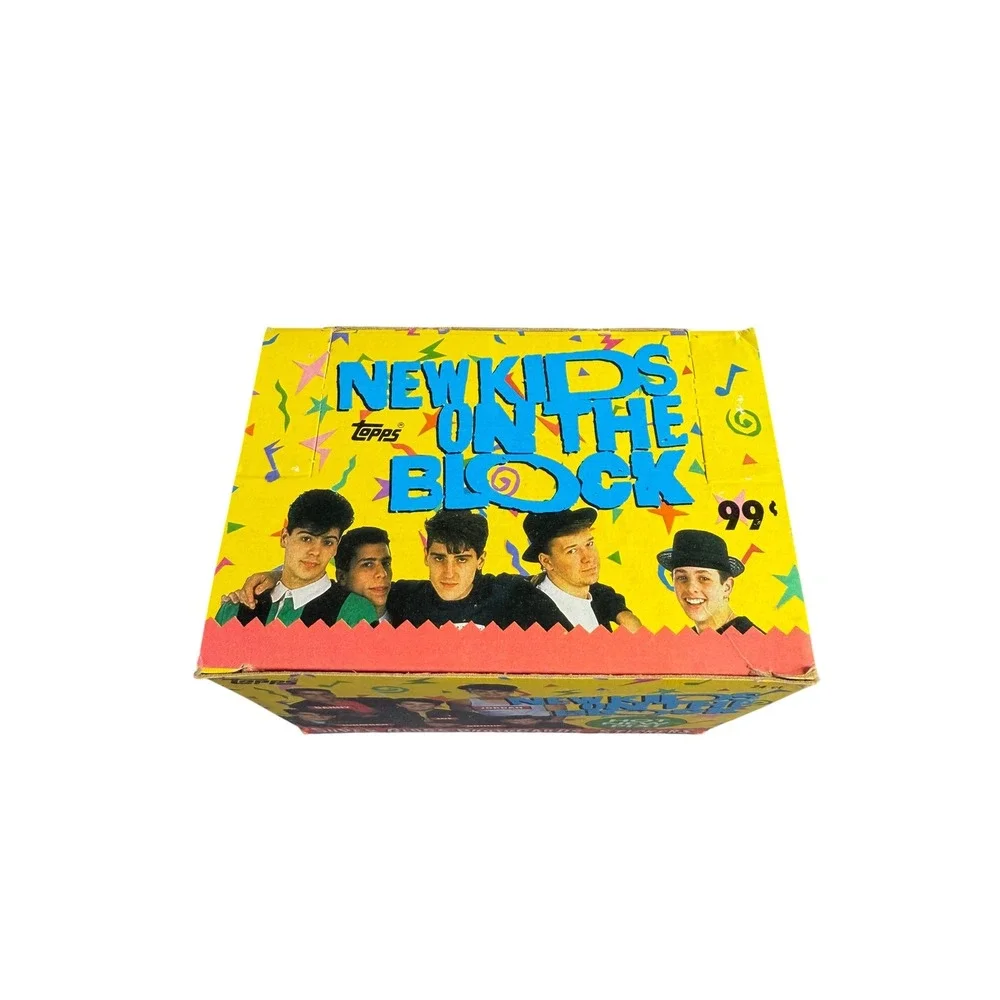 Vintage 1989 Topps New Kids on the Block NKOTB Super Gloss Photocards Sealed Box